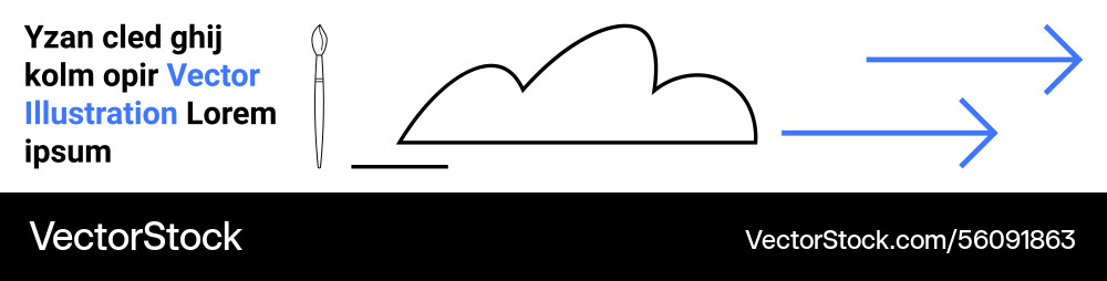 Cloud computing and data transfer visualized Cloud computing and data transfer visualized vector image