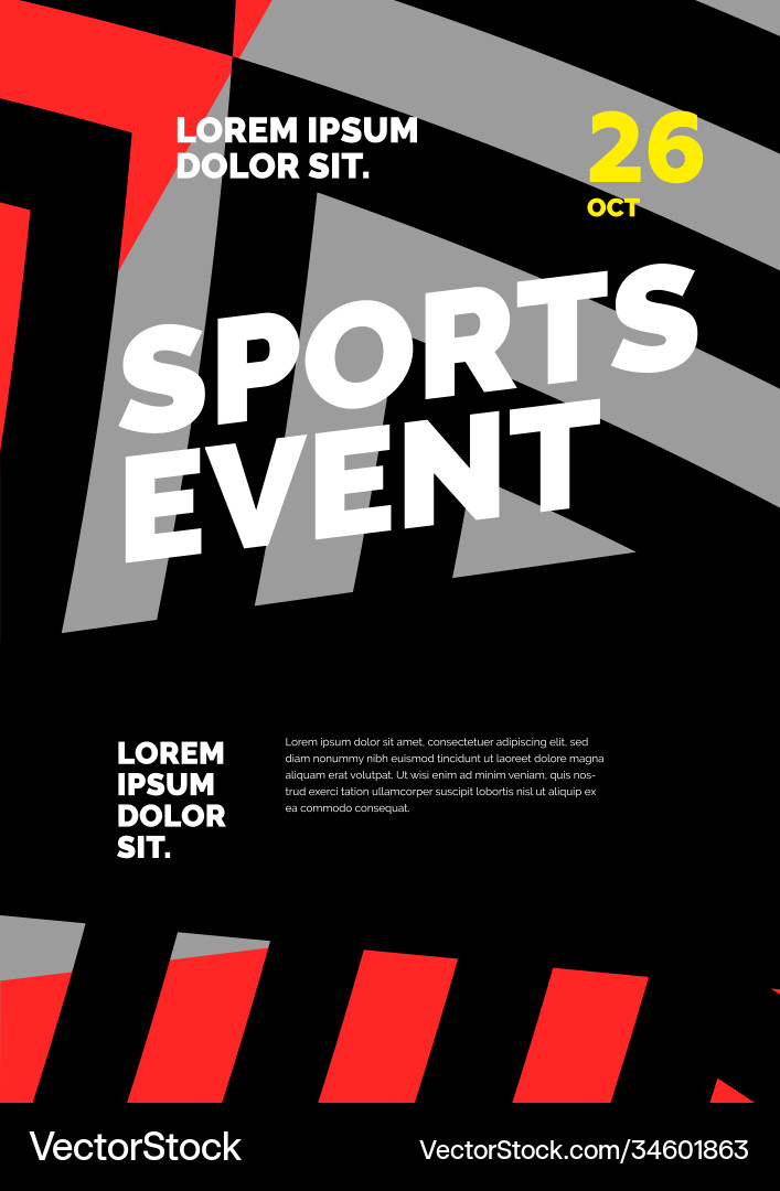 Layout design template with abstract dynamic vector image