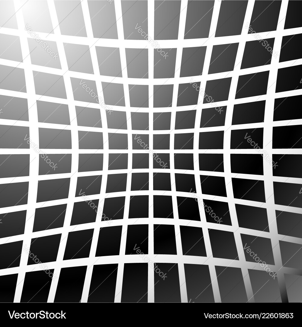 Mosaic grid of squares with distortion effect Mosaic grid of squares with distortion effect Vector Image