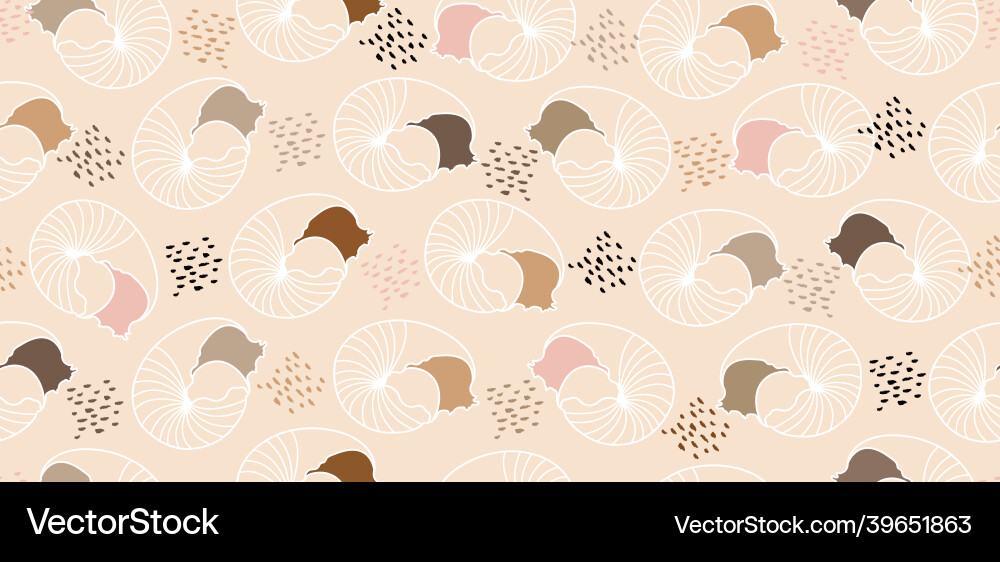 Shell Pattern - Gentle Waves Vector Image