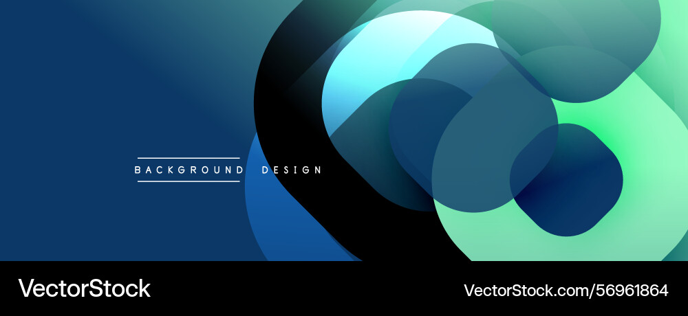 Abstract fluid shapes overlap creating dynamic Abstract fluid shapes overlap creating dynamic Vector Image