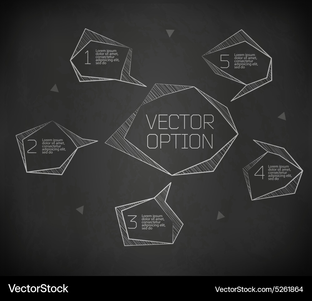 Design elements for options Vector Image