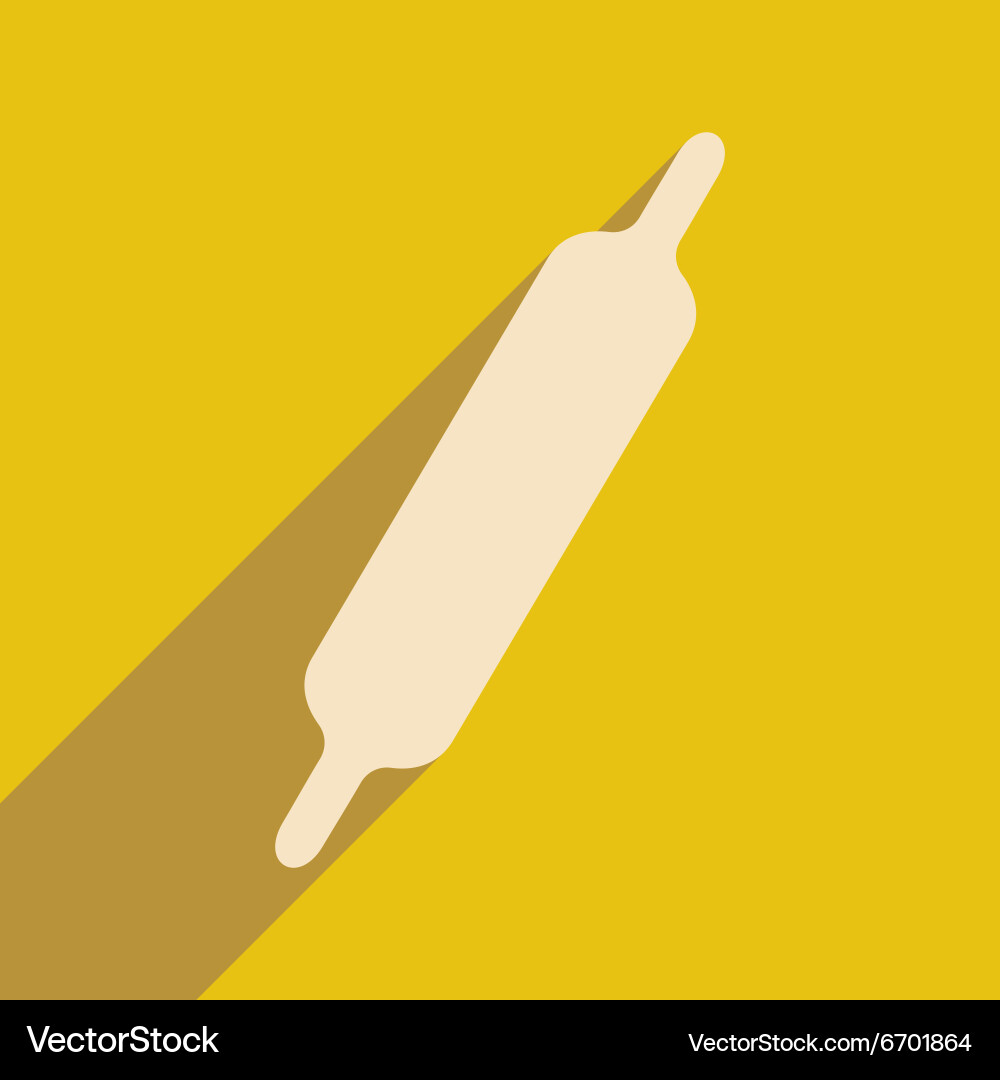 Flat with shadow icon and mobile application Vector Image