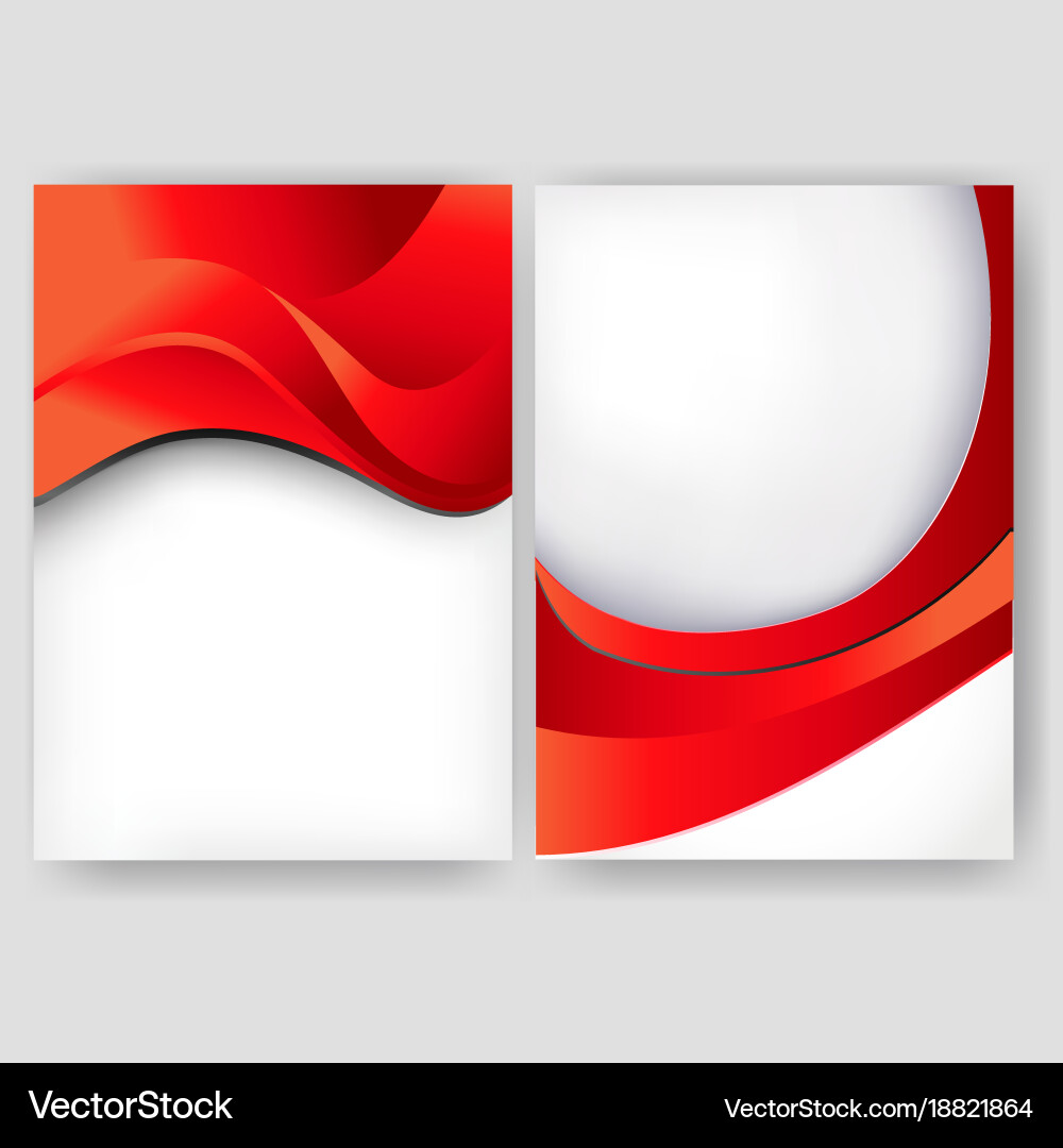 Minimal curve wave set background with shadow vector image