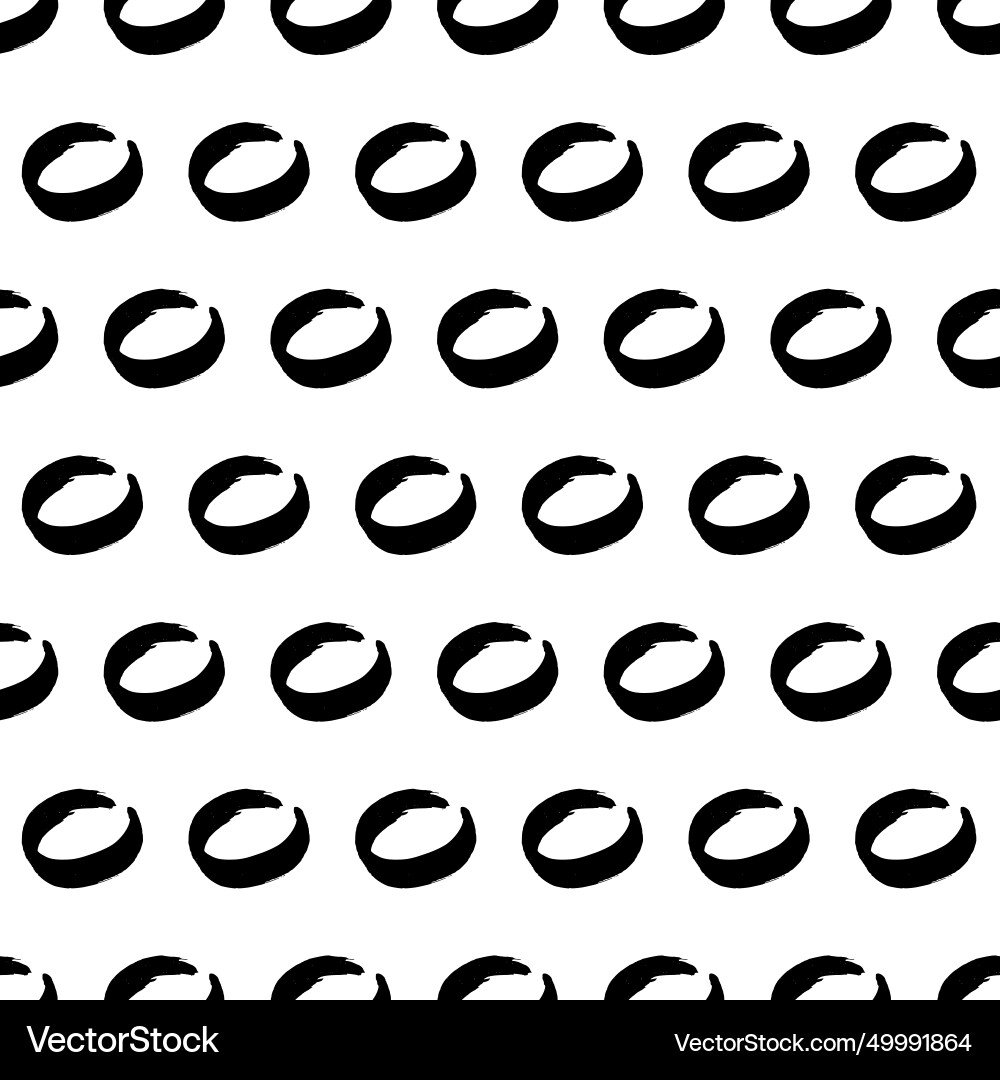 Seamless pattern with sketch circles shape Seamless pattern with sketch circles shape vector image