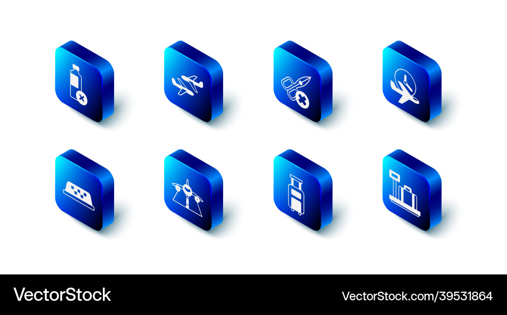 Set plane no scissors flight time scale Set plane no scissors flight time scale Vector Image