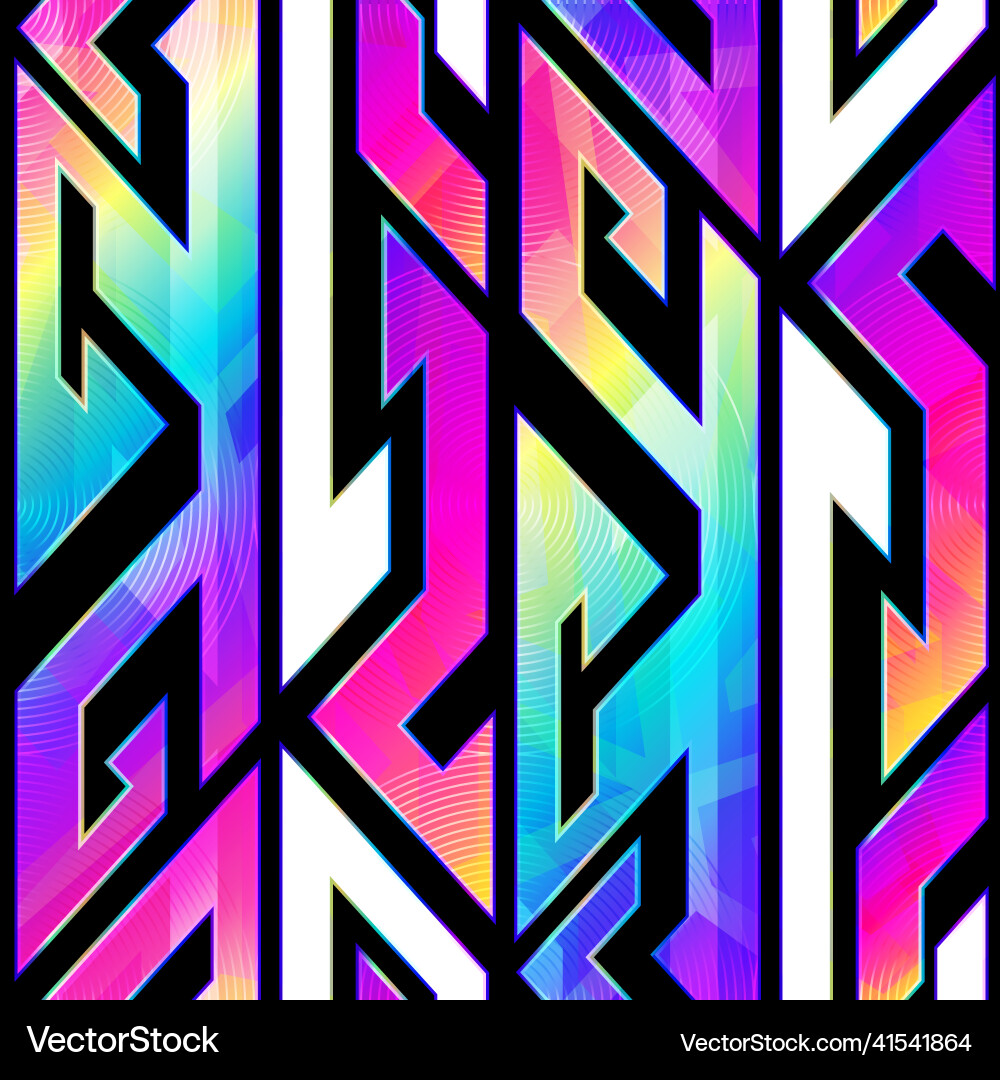 Tech Geometric Pattern Vector Image