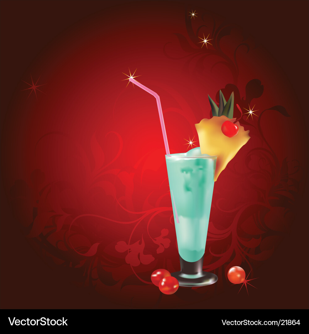 Tropical Dessert Delight Vektorbild
