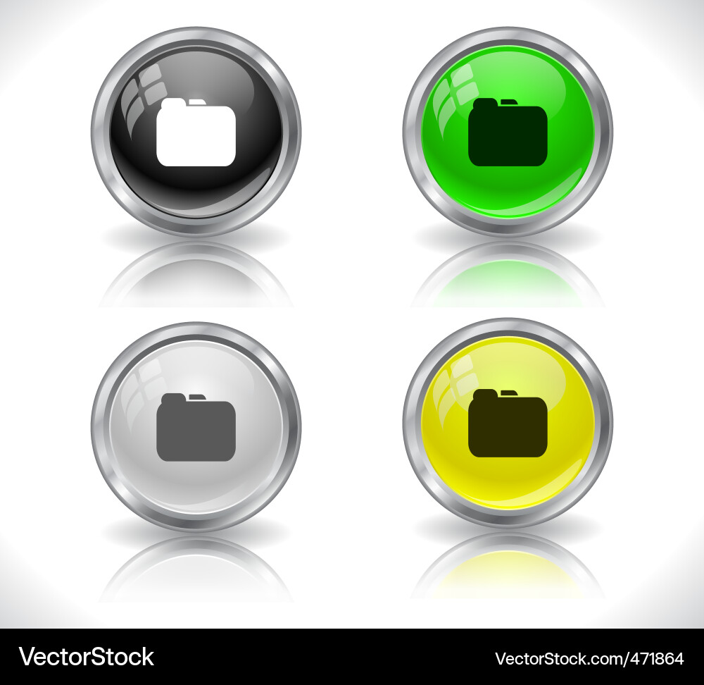 Website buttons vector image