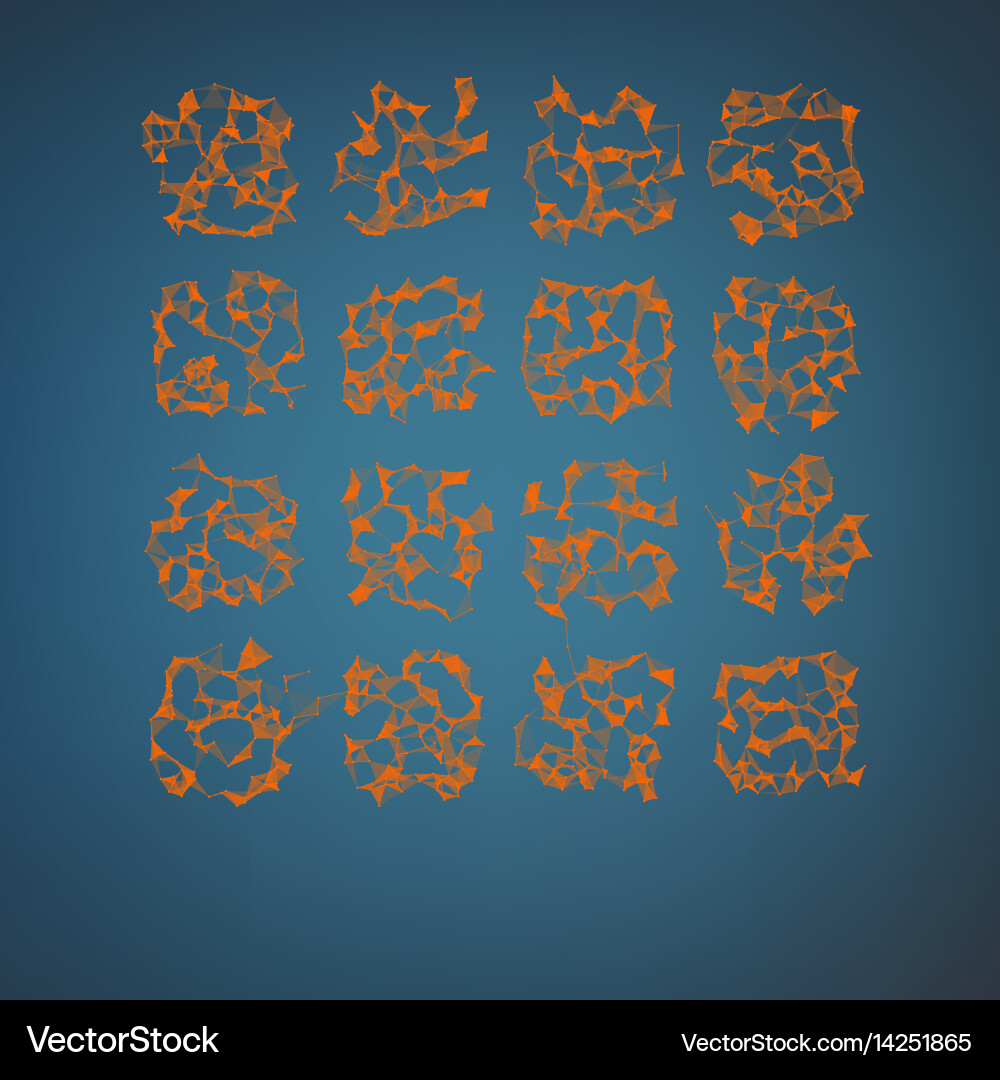 Abstract mesh background chaotically Vector Image