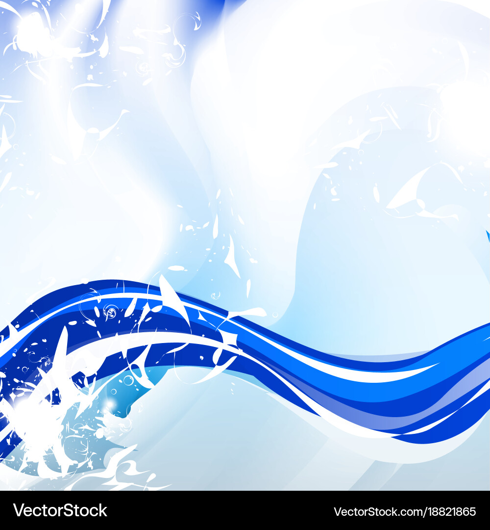 Abstract wave colorful background with spark vector image