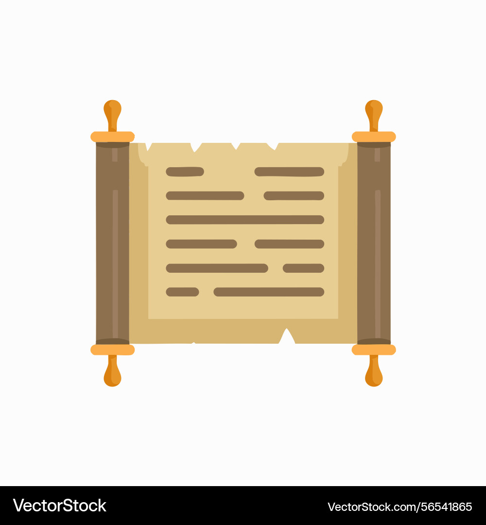 Basic scrolls ancient icon Basic scrolls ancient icon Vector Image