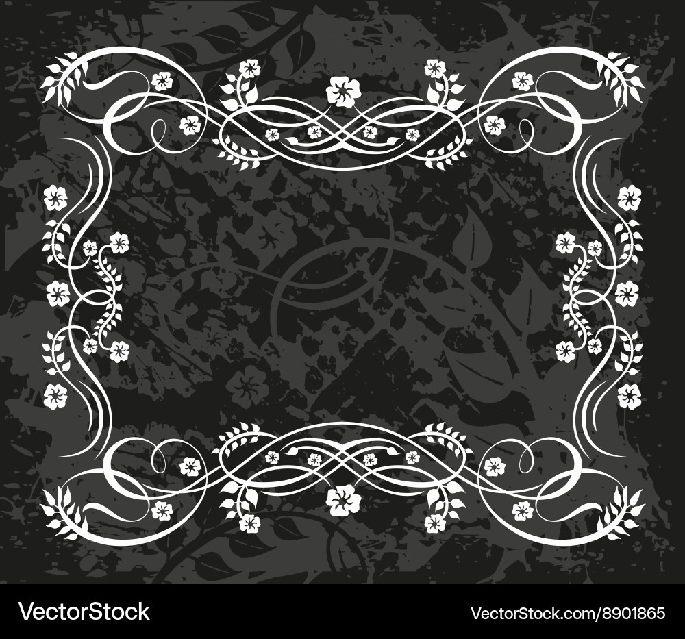 Decorative frame with pattern vector image