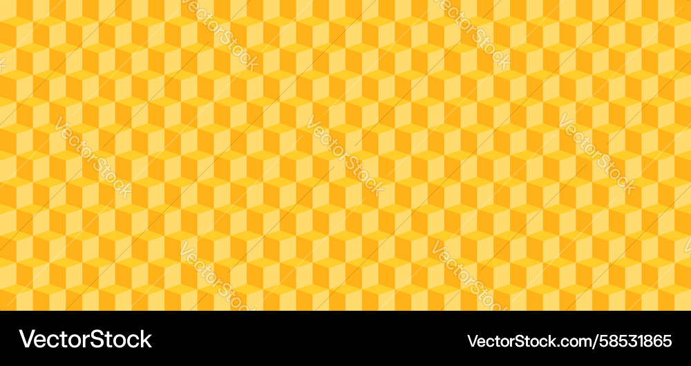 Honeycomb Cube Pattern Vector Image