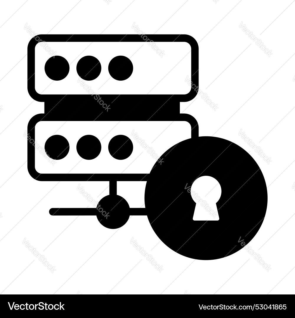 Hosting server icon for web and mobile Vector Image