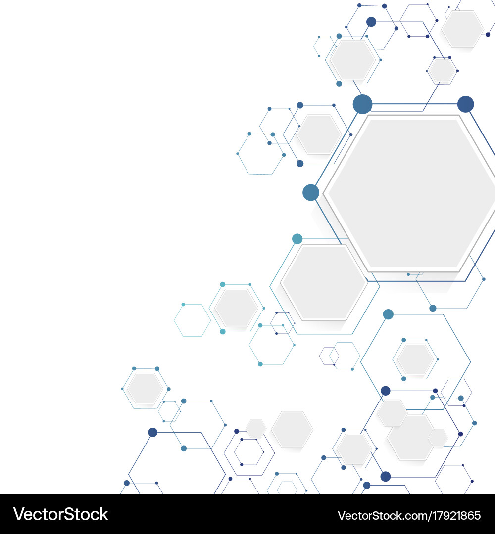 Molecular connection structure Vector Image