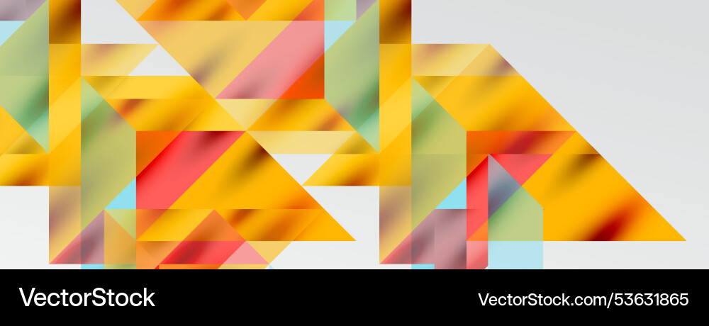 Tech minimal overlapping triangle shapes elements Vector Image