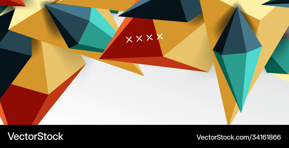 3d low poly abstract shape background 3d low poly abstract shape background Vector Image