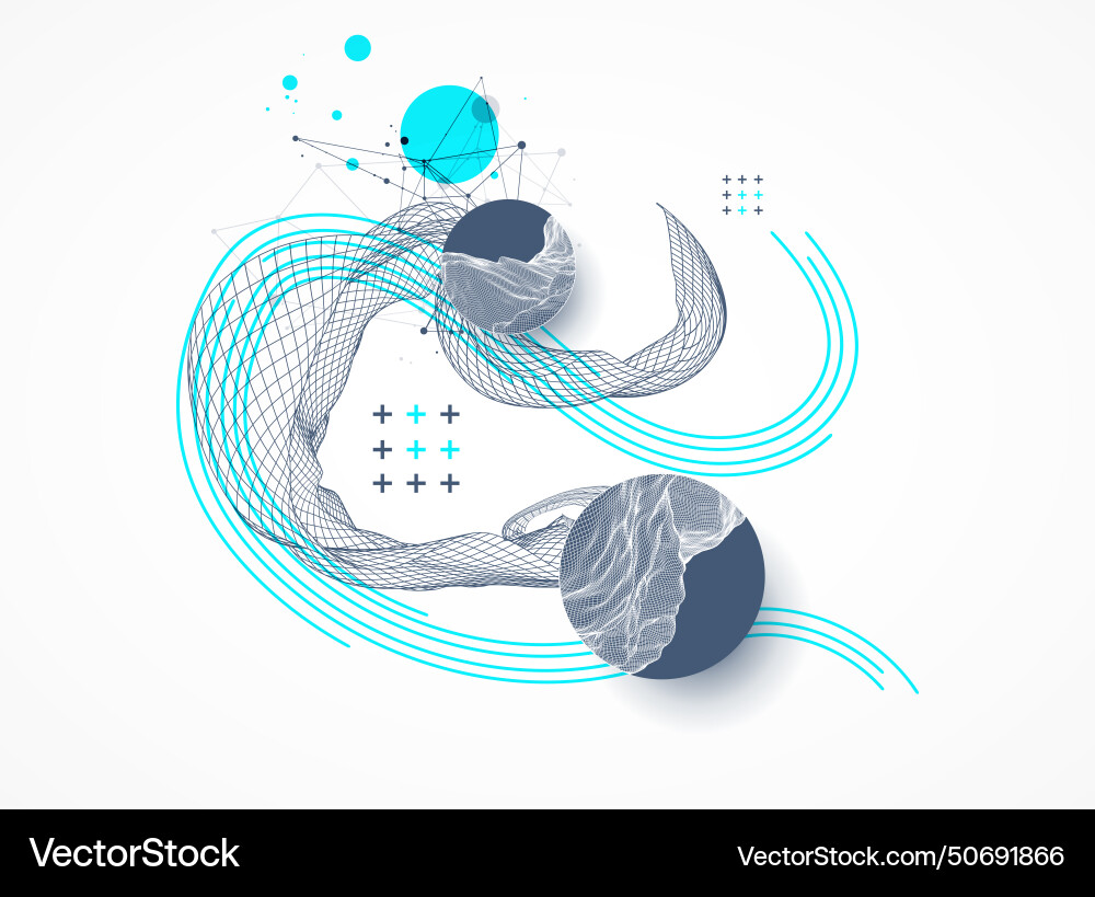 Abstract wave is made in a frame style template Abstract wave is made in a frame style template Vector Image