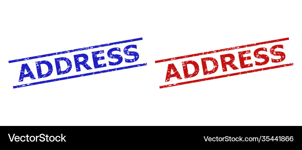 Address watermarks with unclean style and parallel Vector Image