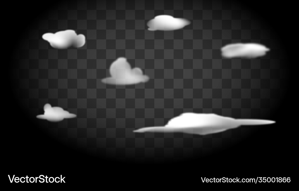 Clouds set gradient Clouds set gradient vector image