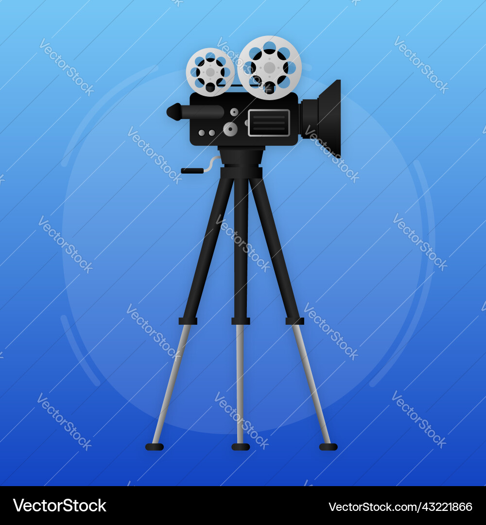 Filmprojektor Retro Kinofilmographie Filmprojektor Retro Kinofilmographie vektorbild