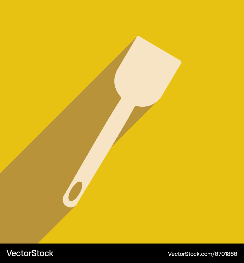 Flat with shadow icon and mobile application Vector Image