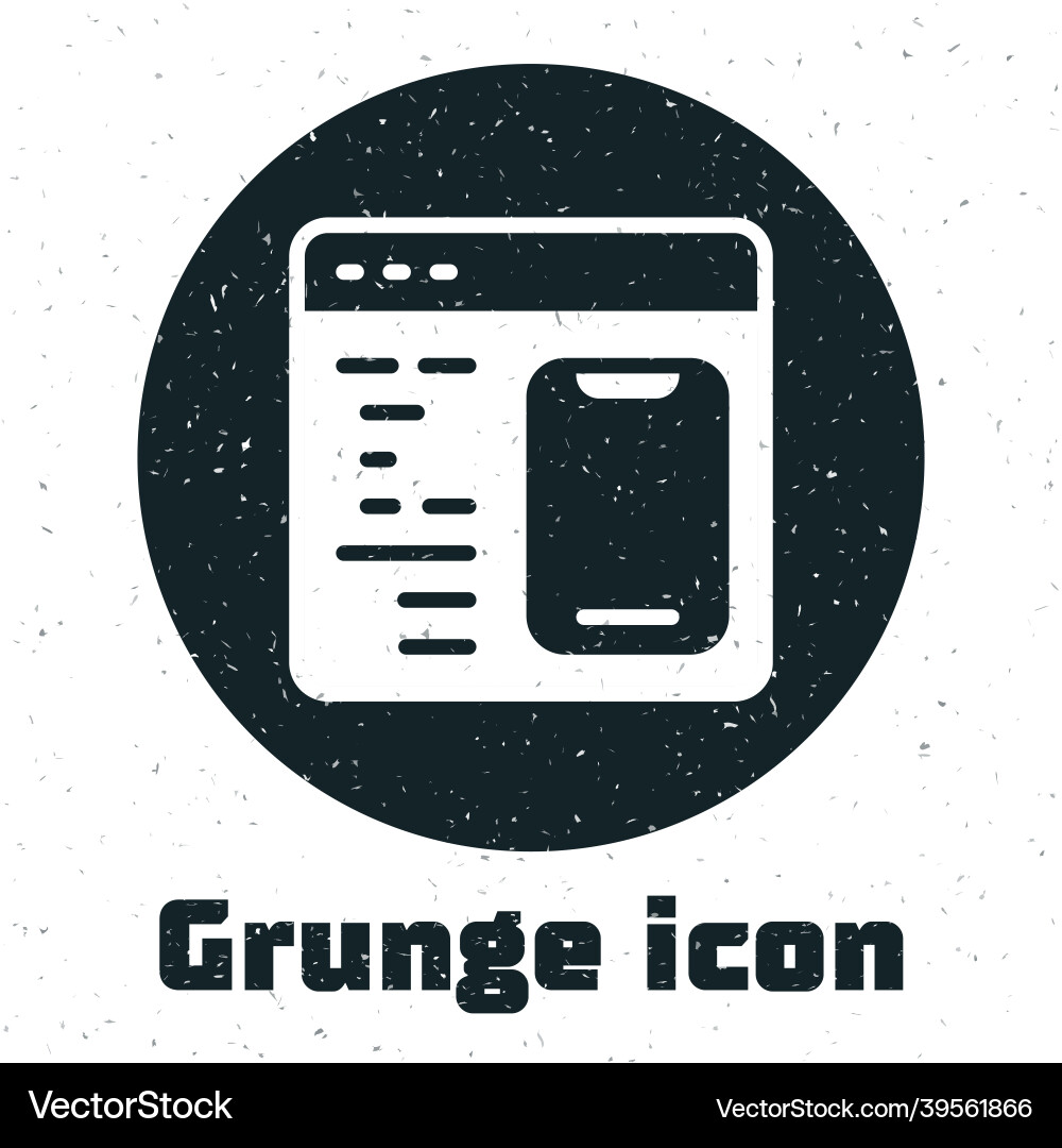 Grunge software web developer programming code Grunge software web developer programming code vector image