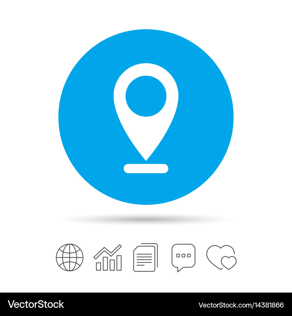 Internet mark icon navigation pointer symbol Vector Image