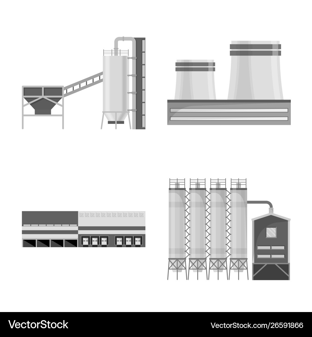 Isolated object production and structure sign Isolated object production and structure sign Vector Image