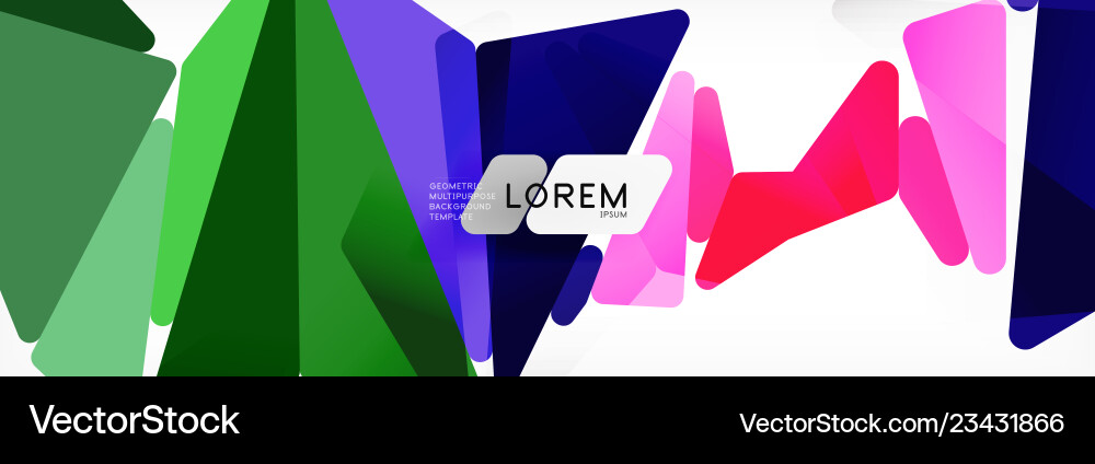 Mosaic triangular low poly style abstract Vector Image