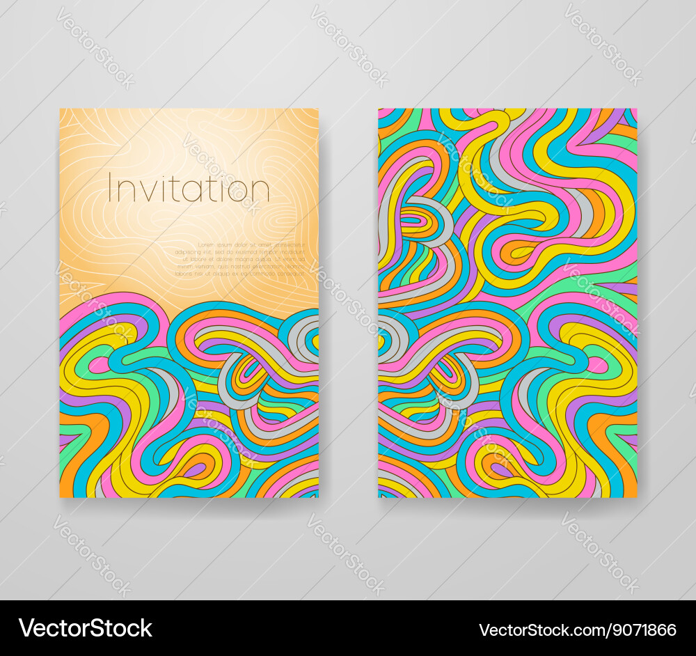 Psychedelic Lines Pattern vector image