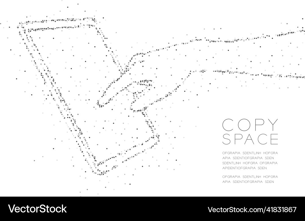 Abstract geometric circle dot molecule particle Abstract geometric circle dot molecule particle vector image