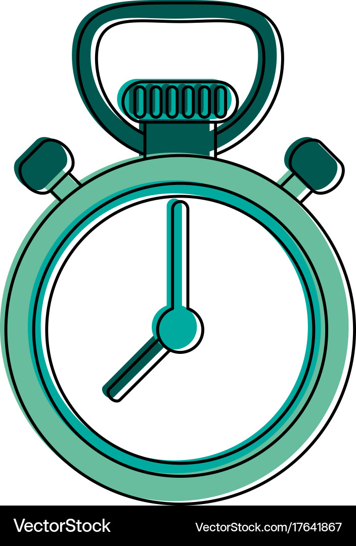 Analog chronometer icon image vector image