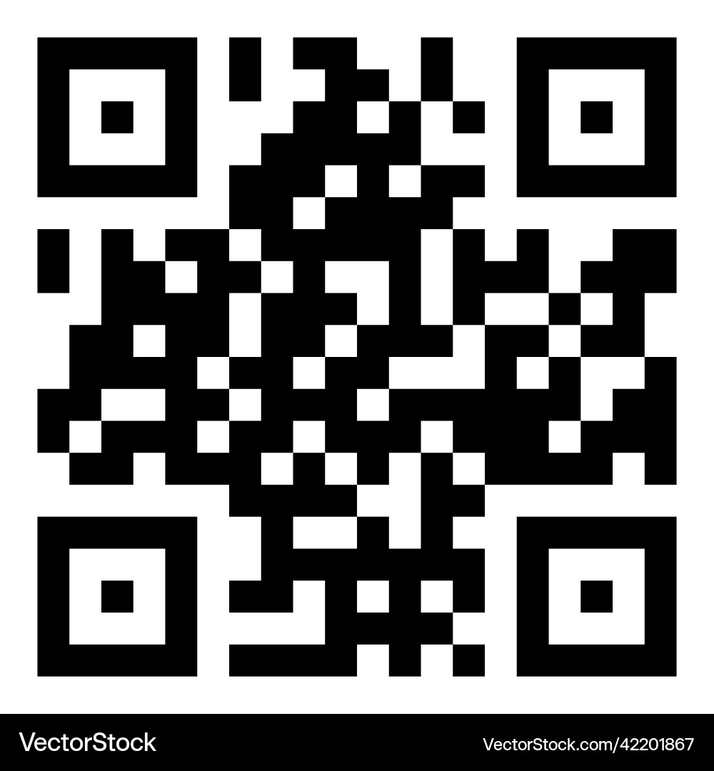 Qr code in abstract style smartphone scan Qr code in abstract style smartphone scan vector image