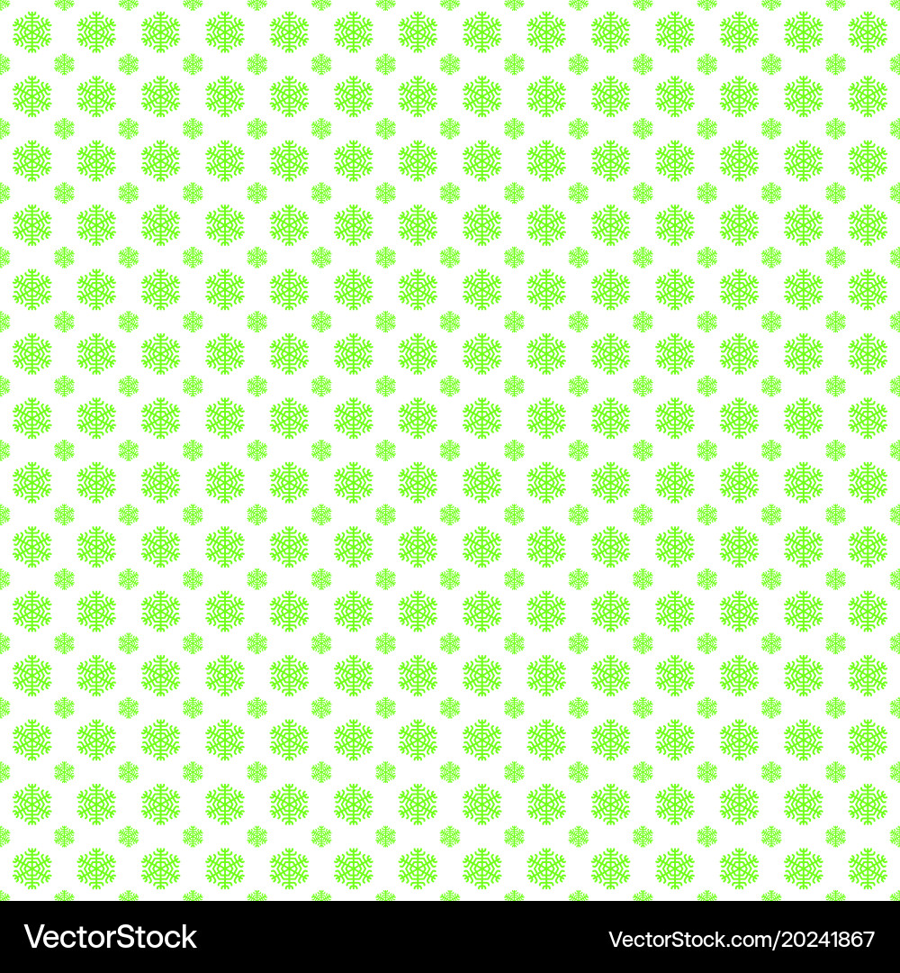 Seamless stylized snowflake pattern background vector image