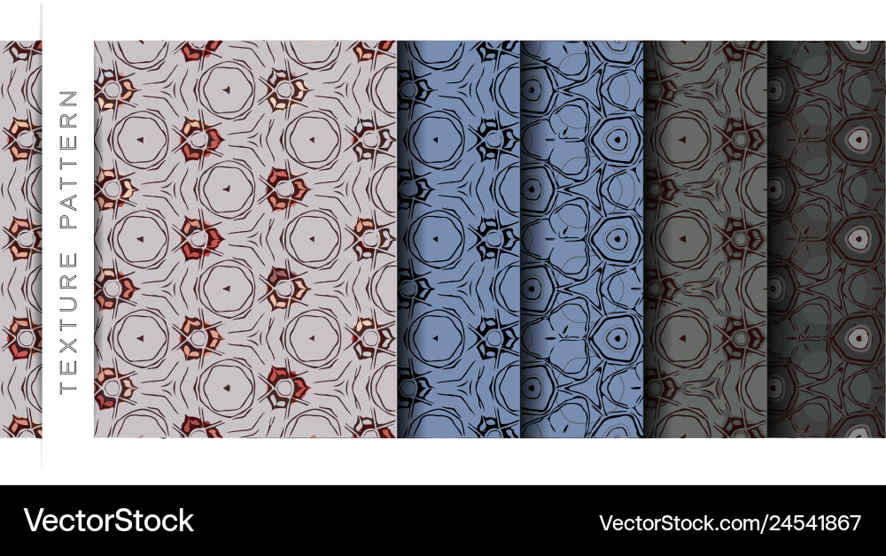Set of the abstract wallpaper pattern background Vector Image