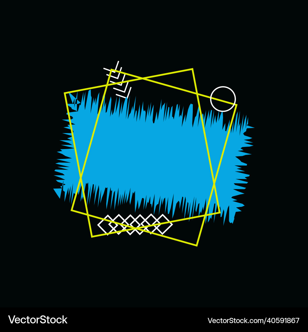 Square frame blank -colorful abstract for text des Square frame blank -colorful abstract for text des vector image