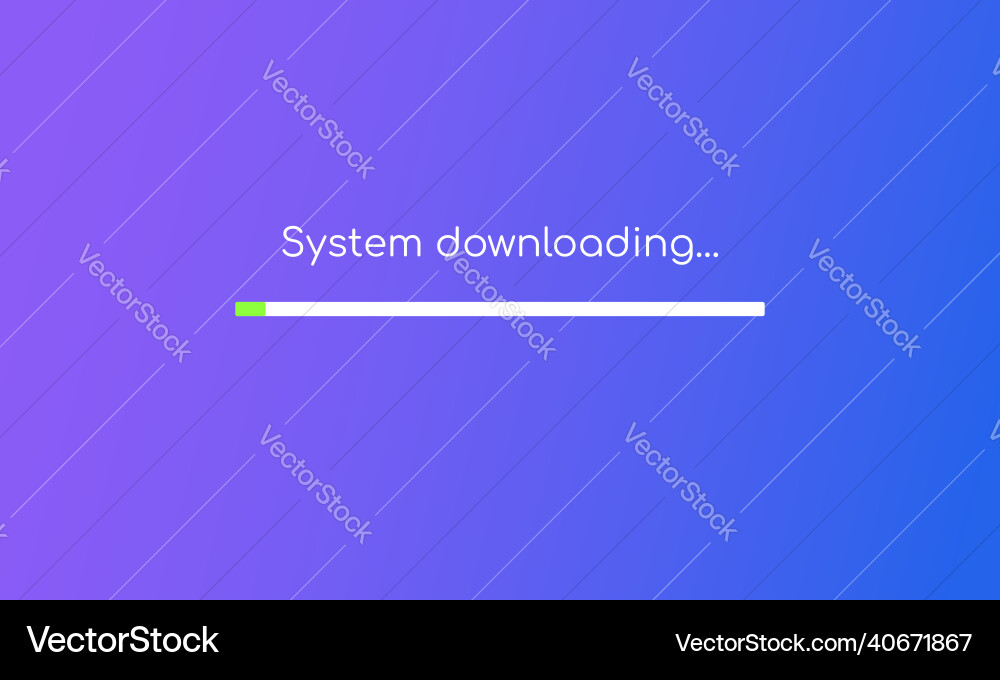 System Boot Template Fortschrittsleiste des Benutzers System Boot Template Fortschrittsleiste des Benutzers vektorbild