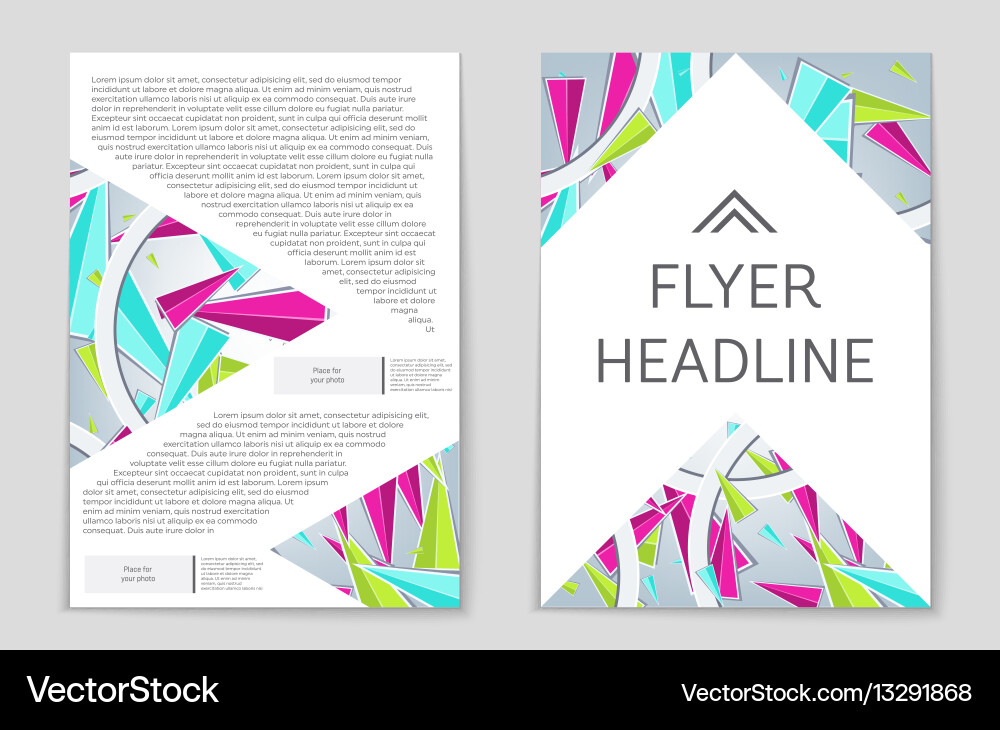 Abstract layout background set for art vector image