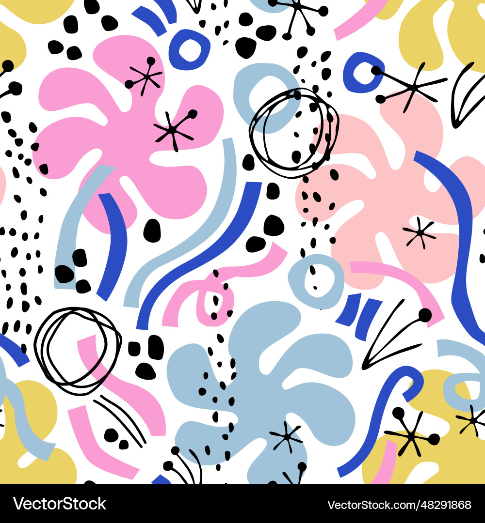 Abstract minimal lines circles doodles squiggles Abstract minimal lines circles doodles squiggles Vector Image