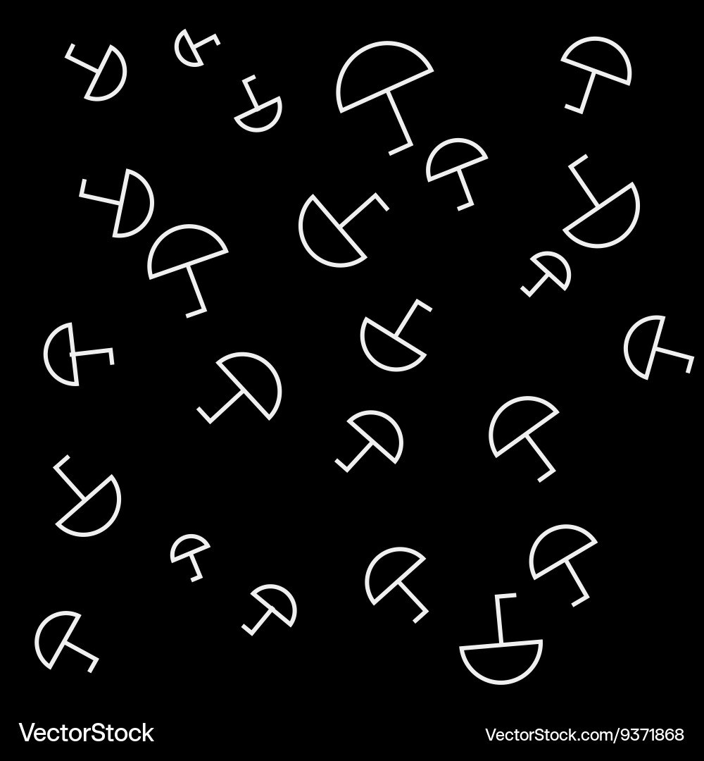 Autumn monochrome simple minimal pattern Vector Image