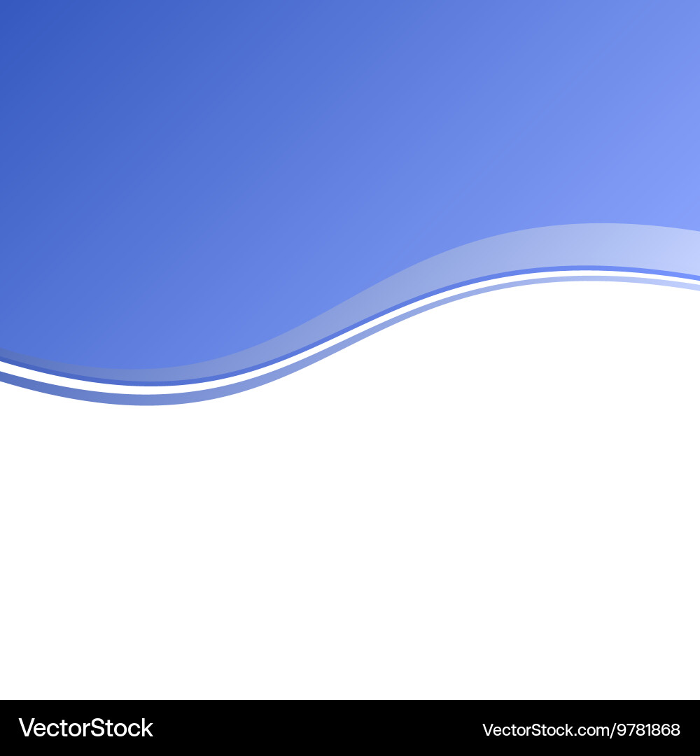 Blue and white blank abstract background vector image