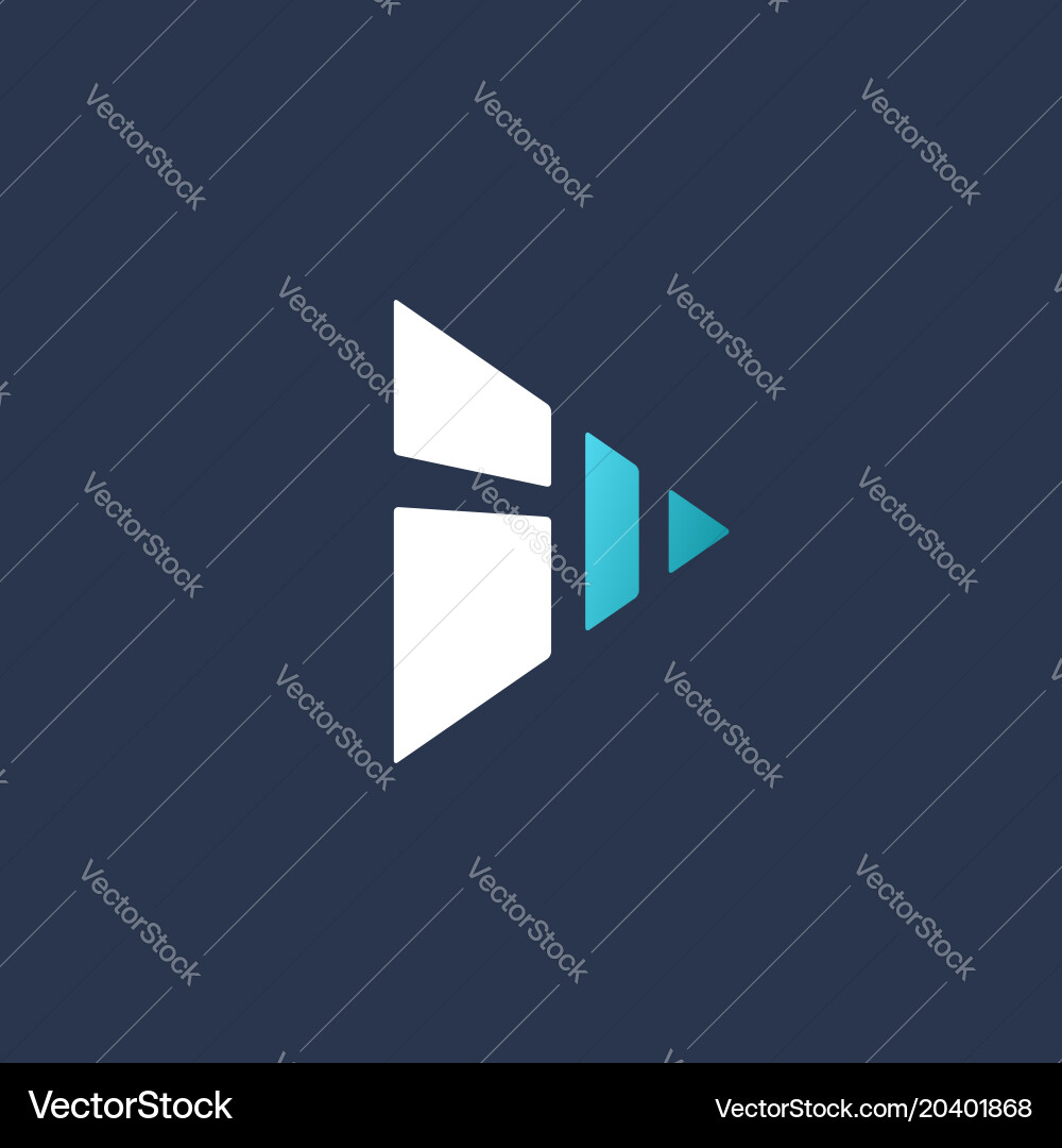 Buchstaben i Logo Symbol Design Template-Elemente Vektorbild