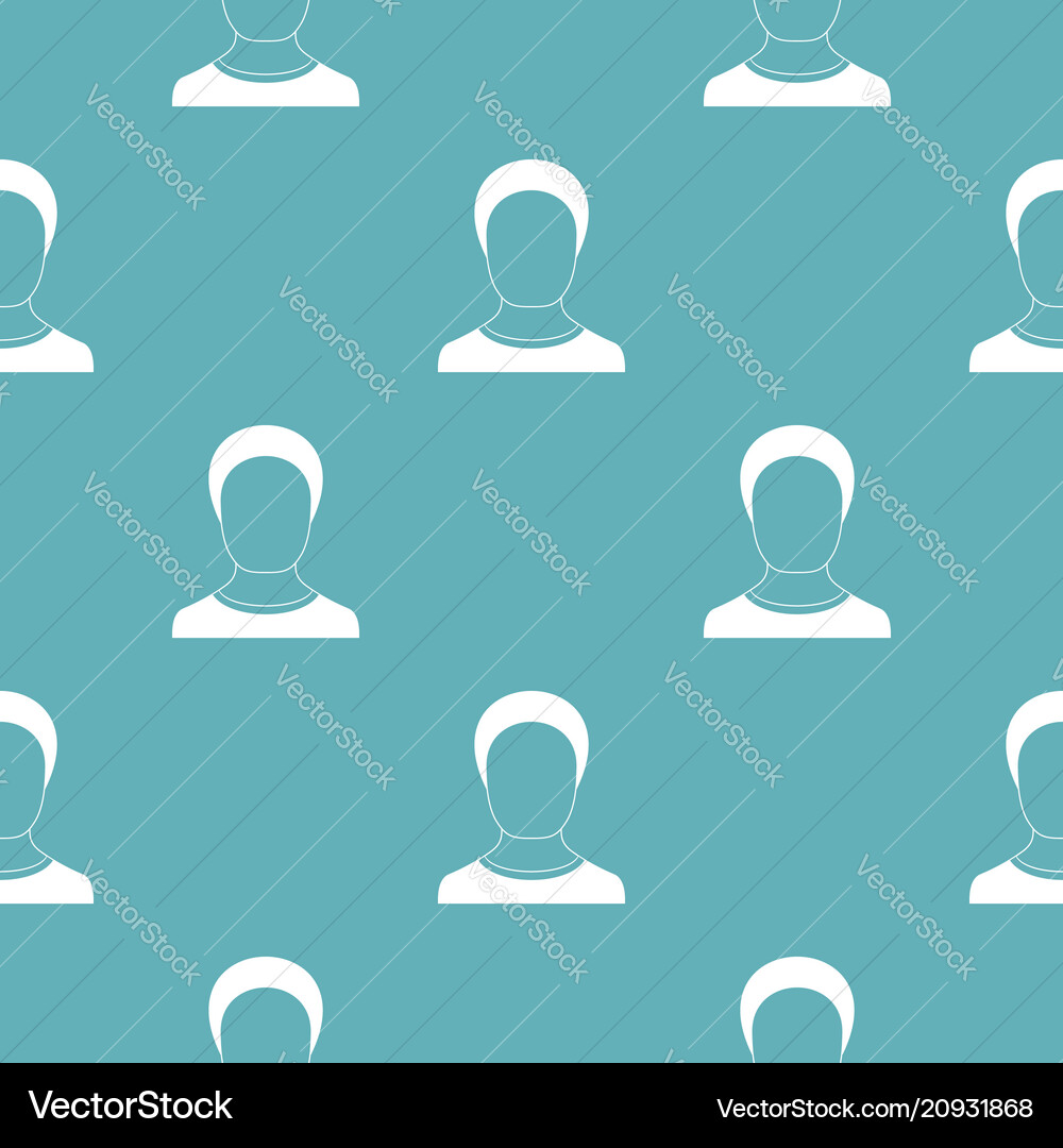 Man avatar pattern seamless Man avatar pattern seamless vector image