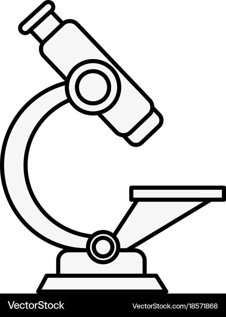 Microscope lab tool Vector Image
