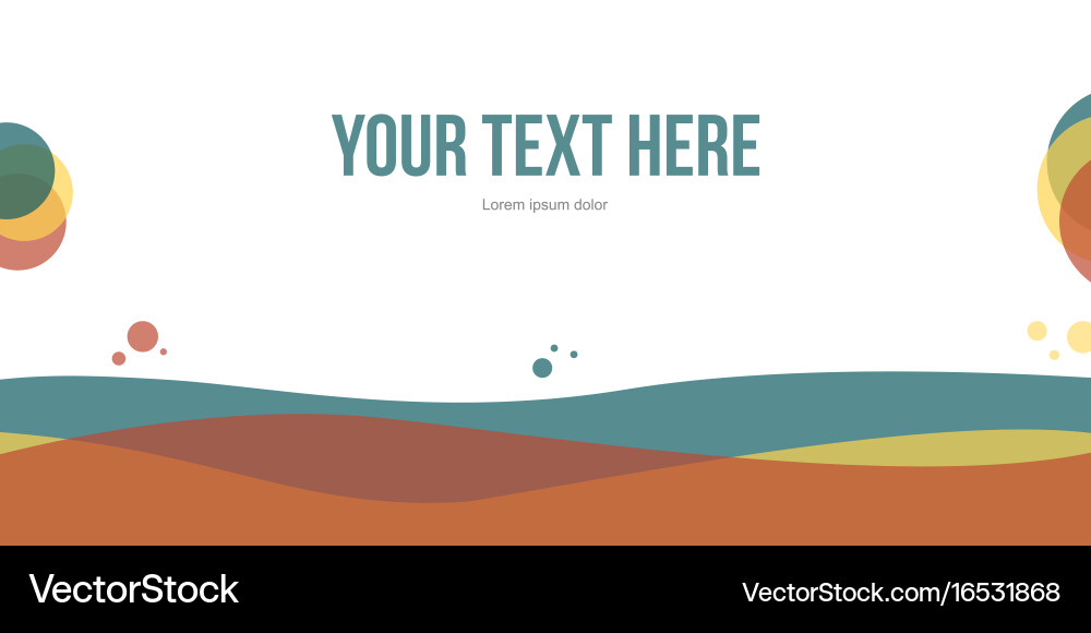 Modern Abstract Header Background vector image
