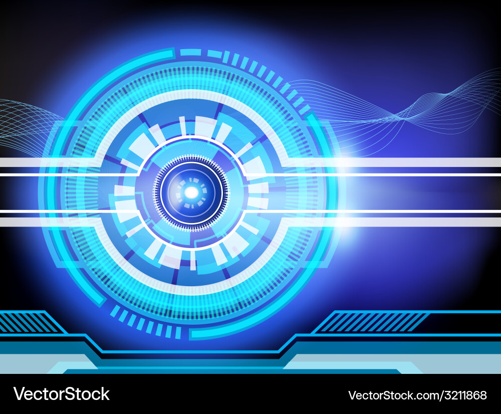 Techno Circuit Background vector image
