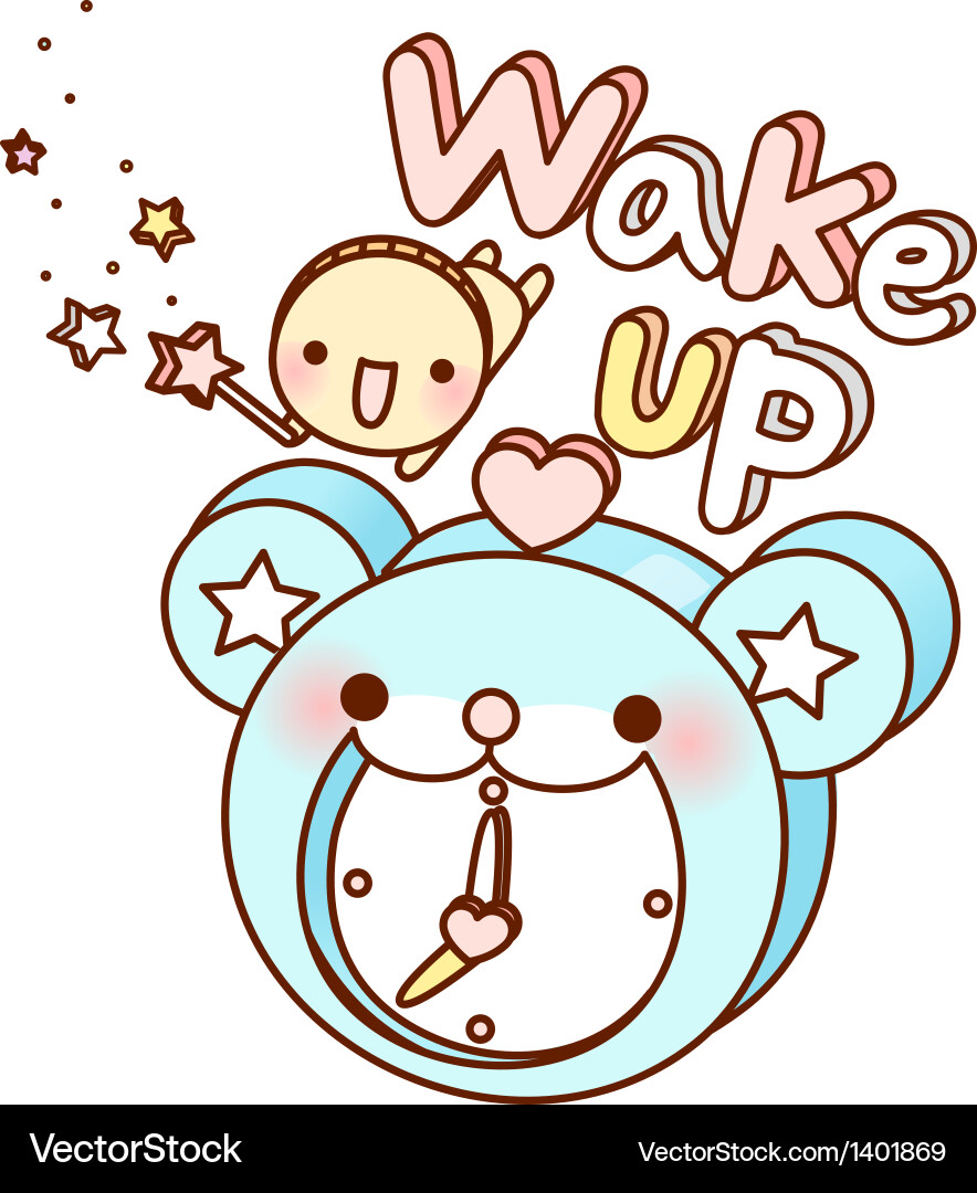 A view of standing clock Vector Image
