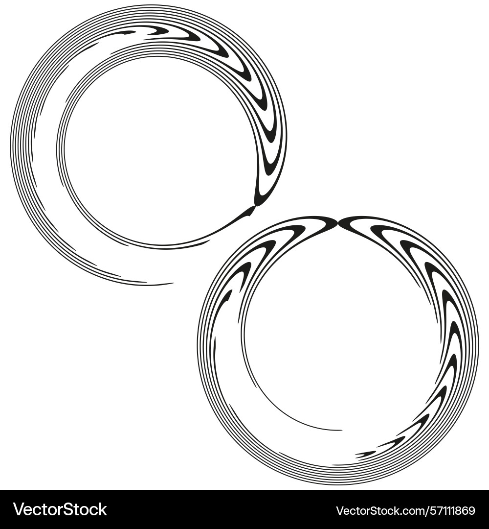 Circular ring element triangle detail pattern Circular ring element triangle detail pattern vector image